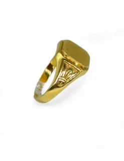 Cheap Sello cuadrado tallado oro 18k - T.27 Sellos|Anillos De Oro