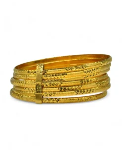 New Semanario labrado con pasador oro 18k - 6.5cm Semanarios|Pulseras De Plata