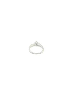 Online Solitario 4 garras cruzado oro blanco 18k Anillos De Oro Blanco|Anillos