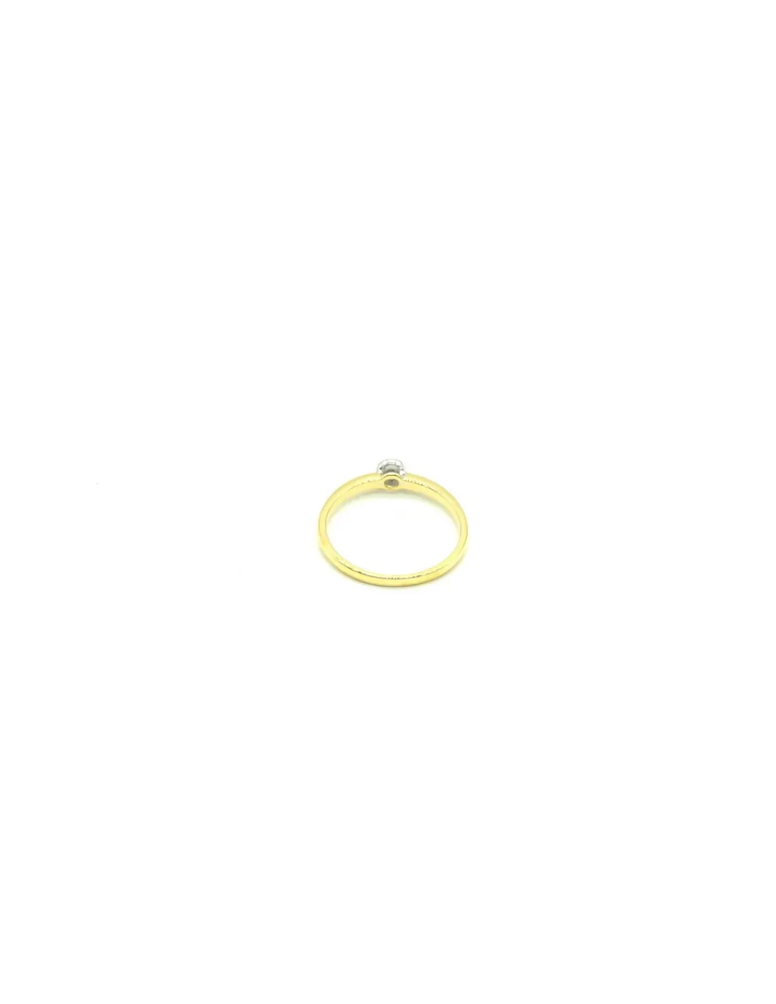 Fashion Solitario chatón oro bicolor 18k Anillos De Oro|Anillos