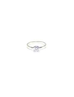 Cheap Sortija solitario chatón plata - T.14 Anillos De Plata|Anillos