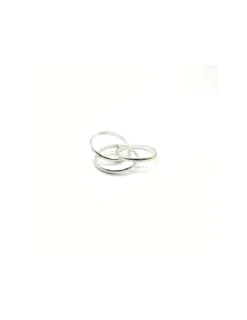 Online Sortija triple alianza enlazada plata Anillos De Plata|Anillos